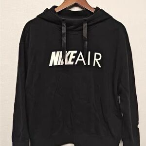Nike Black Hoodie with White NIKE AIR Logo